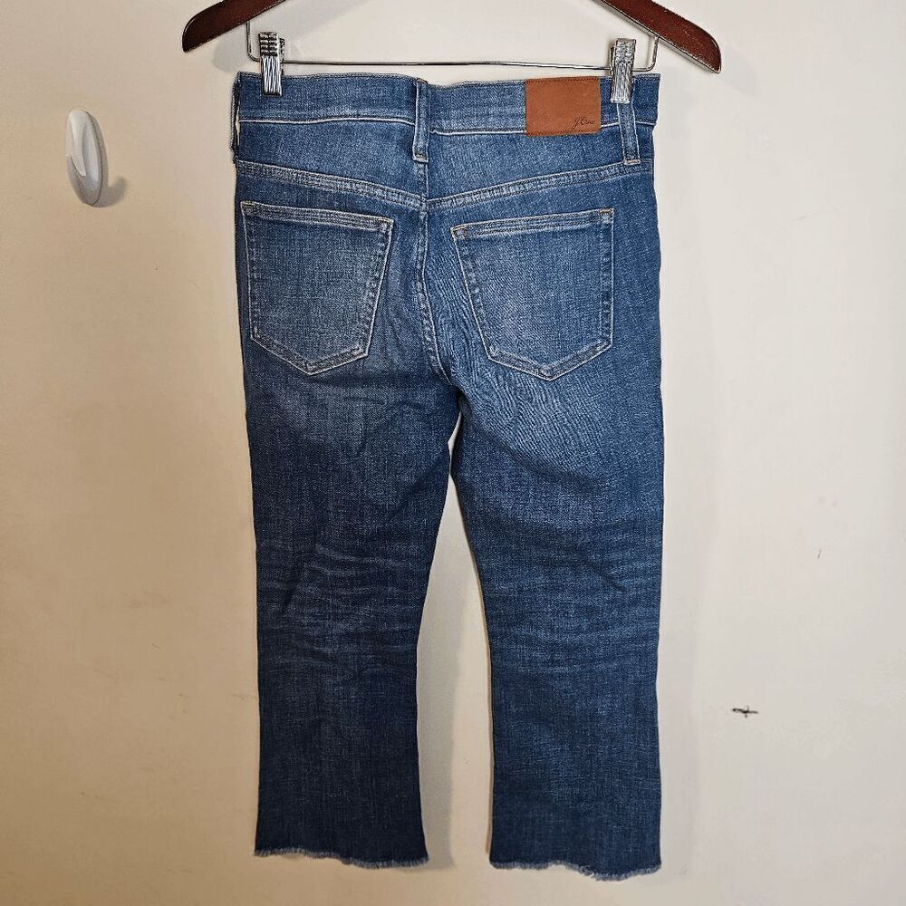 J. Crew 9" Billie Demi Boot Crop Jeans AV756 Women's Blue Size 26P - Picture 2 of 7